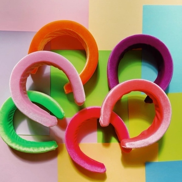 Hello Darling Padded Blair Velvet Headband High Thick - Picture 2 of 9